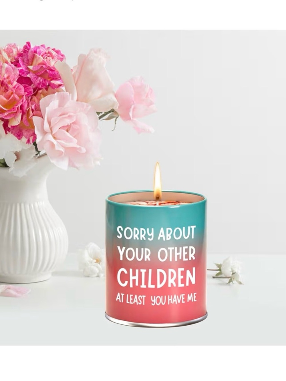 Mother’s Day Natural Gardenia and Essential Oils Soy Candle - Humorous Gift 9oz